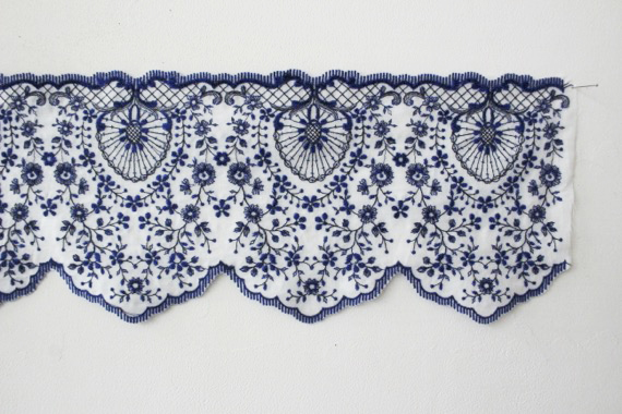 lace レース/フランス刺繍ファブリック レース